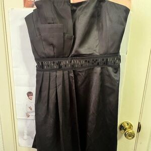 Max & Cleo Black Strapless Dress